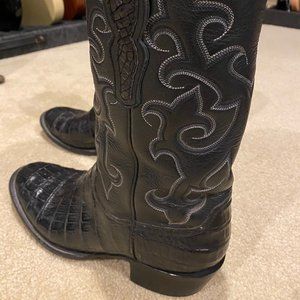 Caboots Smooth Caiman Crocodile Cowboy Boot - Mens